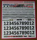 MAKE YOUR OWN NAME 1/24 SLOT CAR DECAL QUALITY VINYL BLACK LETTERS/NUMBERS NEW