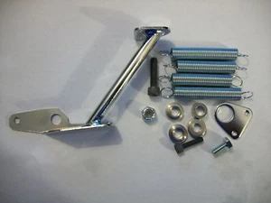FMR THROTTLE RETURN SPRING BRACKET KIT HOLLY STYLE CHROME STEEL,SP6056 2BBL/4BBL - Picture 1 of 3