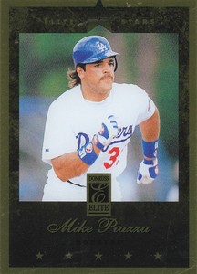 1997 MIKE PIAZZA DONRUSS ELITE GOLD STARS #7 BEAUTIFUL GOLD FOIL  BV 15