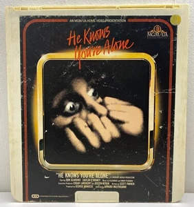 Vintage 1983 “He Know You’re Alone” Horror CED Videodisc MGM Don Scardino READ - Picture 1 of 17