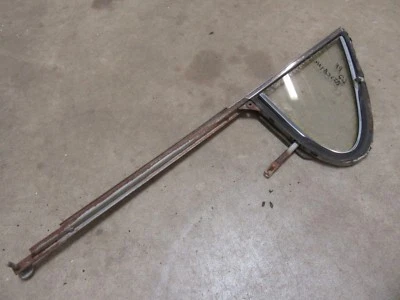 1961-62 Chevrolet Impala Belair post sedan door vent window frame glass parts PF - Image 1 of 3