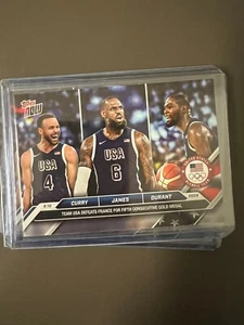 2024 Topps Now Team USA Olympics Steph Curry LeBron James Kevin Durant #26 - Bild 1 von 3