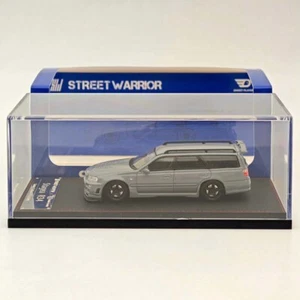 1:64 Street Weapon Nissan Stagea Skyline GT-R R34 Wagon Racing Gray Diecast Car - Foto 1 di 9