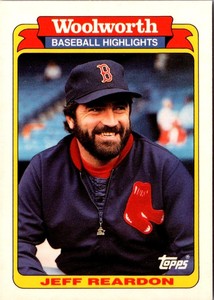 1991 Topps Woolworth Baseball Highlights Jeff Reardon #17 Boston Red Sox