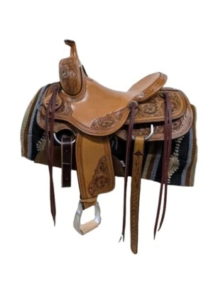 15.5'' inch New Scott Thomas Western Ranch Cutting Saddle 1-1249 - Image 1 of 4