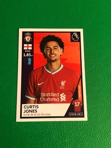 PANINI CURTIS JONES ROOKIE STICKER LIVERPOOL PREMIER LEAGUE 2021 HOT PROSPECT - Picture 1 of 1