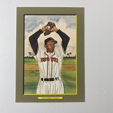 SATCHEL PAIGE 1985 PEREZ-STEELE GALLERIES BB GREAT MOMENTS 5 3/4" X 8"