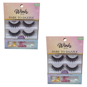 2 x Ardell - Winks - Dare to Dazzle, #111 Customizable Lashes - Picture 1 of 3