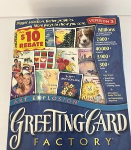 Art Explosion Greeting Card Factory Version 3 for Windows 98 2000, Me, or XP - Picture 1 of 9