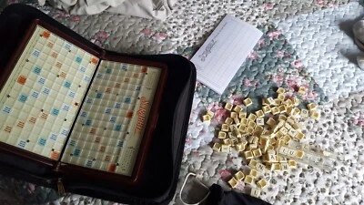 2001 Travel Scrabble Game In Zippered Case - Image 1 of 3