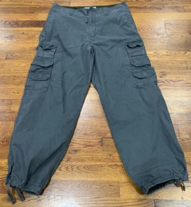 Ancien pantalon utilitaire homme marine 36x30 cargo multi poches surplus parachute patineur - Photo 1/7