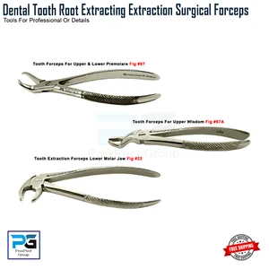 Dental Tooth Extraction Forceps Fig Upper Premolars Surgical Forceps Pinzas X3 - Picture 1 of 7