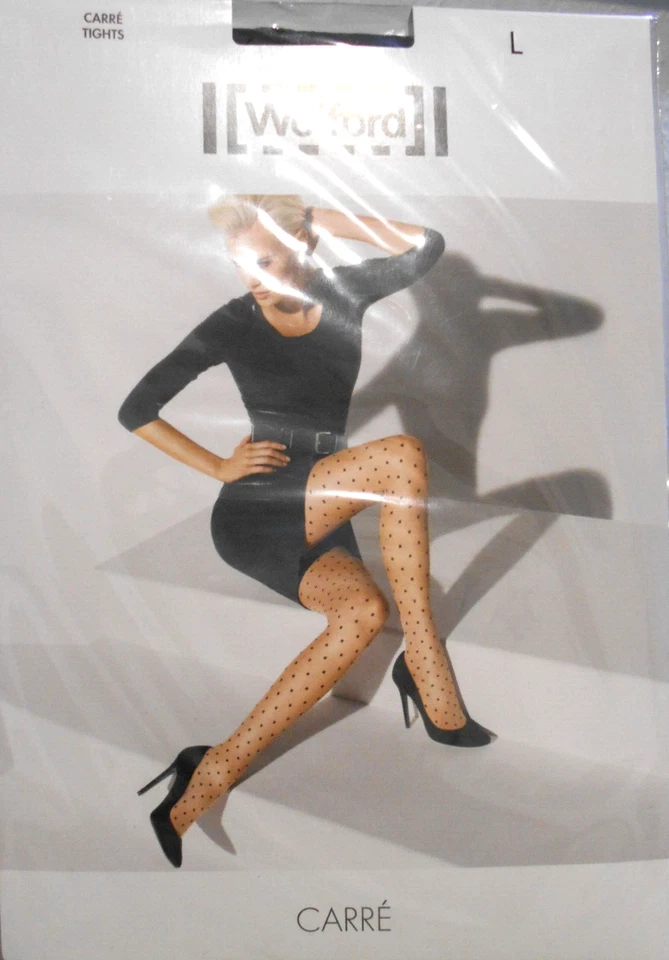 WOLFORD FLORA TIGHTS Strumpfhose 20 Den Farbe Black/Black Größe S