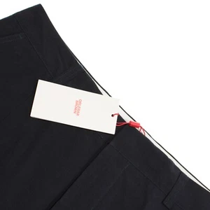 Orlebar Brown NWT Chinos / Casual Pants Size 36 US In Solid Blue 100% Cotton - Picture 1 of 15