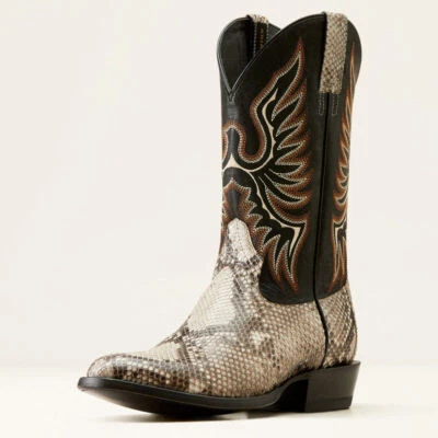 ARIAT MEN'S SLICK COWBOY BOOT NATURAL PYTHON -10047082 - Image 1 of 4