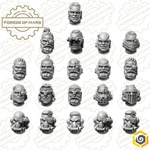 Marines - Imperial - Helme - Eternal Pilgrims Bare Heads Set (x20) - Bild 1 von 1