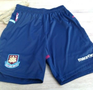 Mens Adults Macron Official West Ham United Training Shorts XS - boys CASTLE - Picture 1 of 4