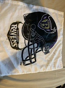 Baltimore Ravens flag Larry Webster #79 Autograph - Picture 1 of 5