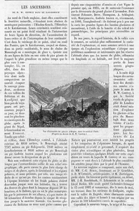 KARAKORUM / ASCENSION DE CONWAY / ADP DE CAPUS / LES FORAINS 1894 - Imagen 1 de 3