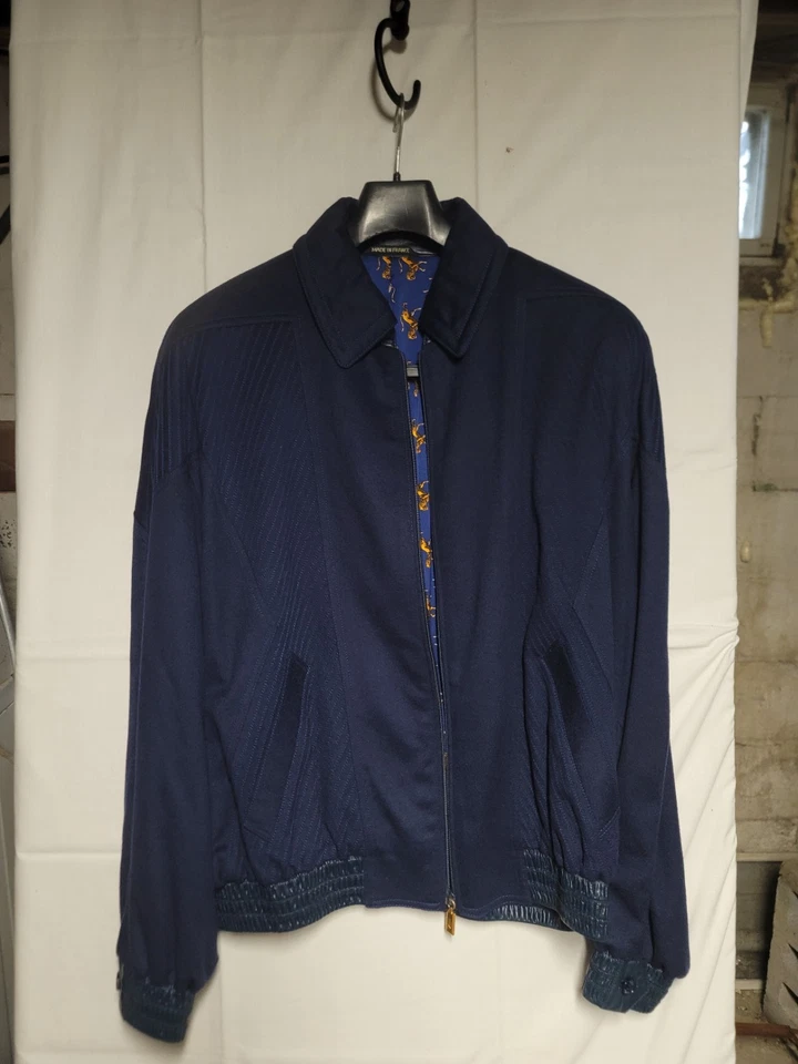Beautiful Zilli Cashmere Jacket Blue w/ Garment Bag, 2 Collars - Image 1 of 4