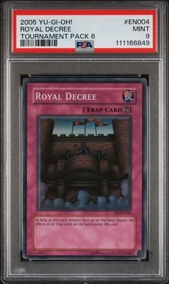 2005 Yu-Gi-Oh! Royal Decree Tournament Pack 6 TP6 Super Rare PSA 9 - Image 1 of 2