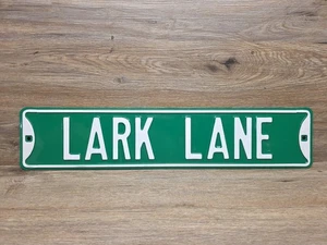 LARK LANE PORCELAIN SIGN 28x6 2lbs+ Weight Studebake-Liverpool England  - Picture 1 of 13