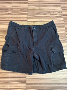 Duluth Cargo Shorts Mens's Size 46 Black Cargo Pockets Work - Picture 1 of 5