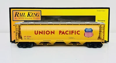 MTH RailKing Union Pacific  4 Bay Cylindrical Hopper 30-7005A - Image 1 of 4
