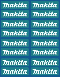 16X 70MM MAKITA POWER TOOLS WORKSHOP TOOLBOX GARAGE DECAL VINYL STICKERS - Picture 1 of 1