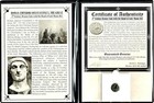 Roman Constantine I Hand of God Coin with Album and Certificate,