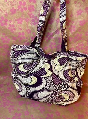 Thirty-One Retro Metro Púrpura Paisley Bolso de Hombro Bolso de Lona 13.5”Hx16”W Foto 1 de 4