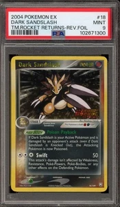 Pokemon Dark Sandslash EX Team Rocket Returns Reverse Holo Rare #18 PSA 9 Mint - Picture 1 of 2