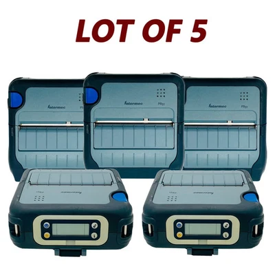 LOT OF 5 Intermec PB51 Thermal Barcode Printer BT USB with Battery No Adapter - Image 1 of 4