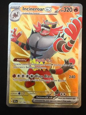 Incineroar ex 187/162 SV05: Temporal Forces Holo - Image 1 of 2
