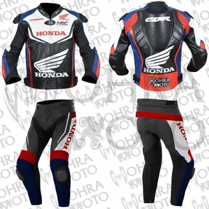 Giacca e pantaloni moto unisex in pelle di mucca Honda 2025 - Foto 1 di 11