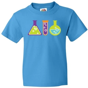 Inktastic Scientist Kids Chemistry Beakers Youth T-Shirt Science Teacher Future - Picture 1 of 8