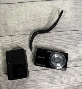 Sony Cyber-Shot DSC-W350 14.1MP Digital Camera - Black - Tested & Working - Picture 1 of 8
