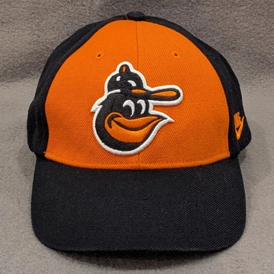 Nike Baltimore Orioles Hat Strapback Cooperstown Collection Black Orange MLB - Image 1 of 4