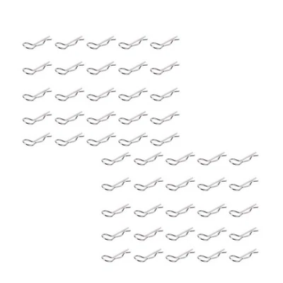 100pc Stainless Steel Pin Shell Body Clips Steel For RC Model Car HPI HSP Parts - Image 1 of 4