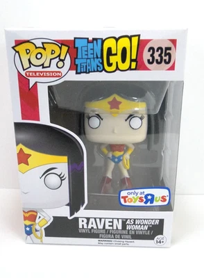 Funko PoP Televisión Teen Titans Go #335 Cuervo como Mujer Maravilla VERDADERO Excl. Foto 1 de 4