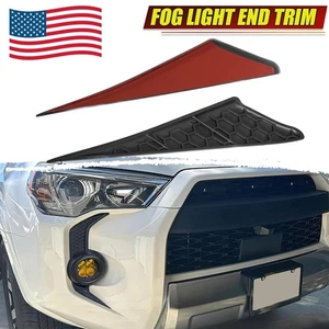 Front Fog Light Decals Grill Trims Covers For 4Runner SR5 2014-2024 Accessories - Picture 1 of 14