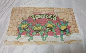 Vintage Ninja Turtles Pillow Cases 1988 Mirage Studios Set Of 2 Faded Tmnt - Picture 1 of 16