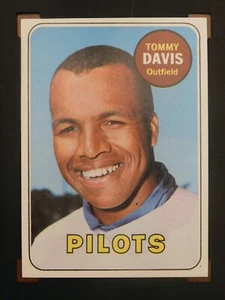 Tarjeta de béisbol Topps #135 1969 de Tommy Davis (casi nueva) - Imagen 1 de 2