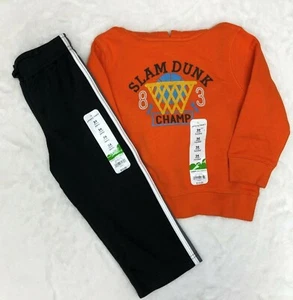 Boys Jumping Bean Hoodie Sweatpant & Basketball SweatPants Toddler 24 Months - Picture 1 of 5