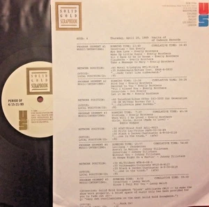 RADIO SHOW: 4/20/89 CADENCE VAULTS! EVERLY BROTHERS, JOHNNY TILLOTSON,CHORDETTES - Imagen 1 de 1