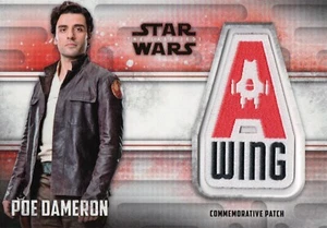 Star Wars The Last Jedi, Poe Dameron ‘A Wing’ Patch Card ME-PDA - Picture 1 of 2