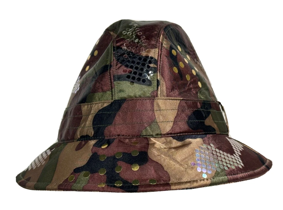 Kangol White By Hamish Morrow Digital Camouflage Camo Satin Trilby  Hat NEW - Image 1 of 4