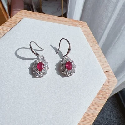 Beautiful Good Quality Natural Real Ruby Earrings - image 1 of 3