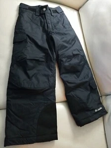 Columbia Omni shield Snow Pants Kids 4/5 black with pockets and adjustable waist - Picture 1 of 12