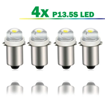 4x P13.5S 3V 4.5V 6V DC LED Torch Light Bulb Replacement Flashlight Bulb Lamp - Image 1 of 4
